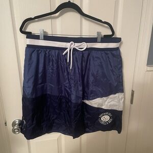 Eastside Golf Mitchell & Ness Men's 2XL XXL Royal Blue Windbreaker Shorts NWT